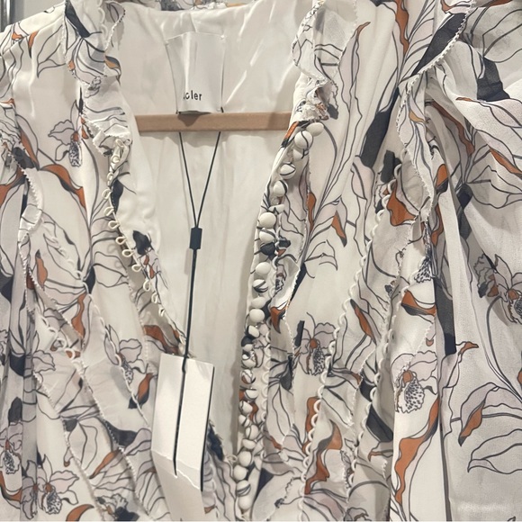 Acler White and Black Floral Dress - Picture 5 of 7